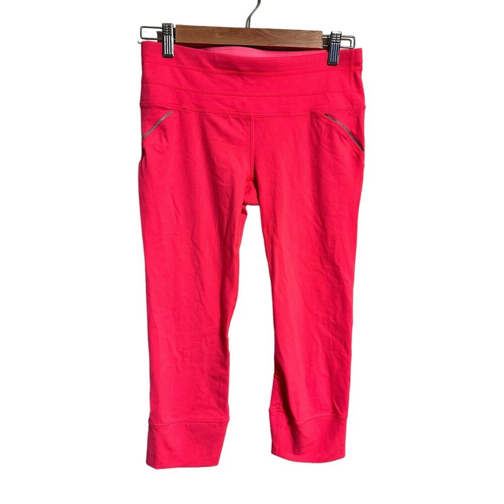 Athleta Coral Relay Banded Cuff Capris 862109-11 Size Small